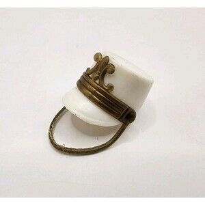 Topper Dawn Majorette Hat Gold Trim Chin Strap No Feather